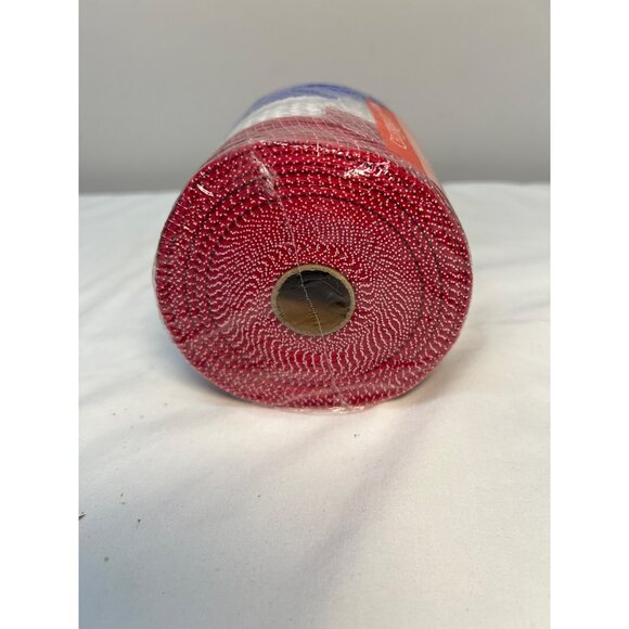 Celebrate It Red White & Blue Mesh Ribbon 5.5" X 56 Ft Patriotic Decorative Craf - Picture 3 of 3